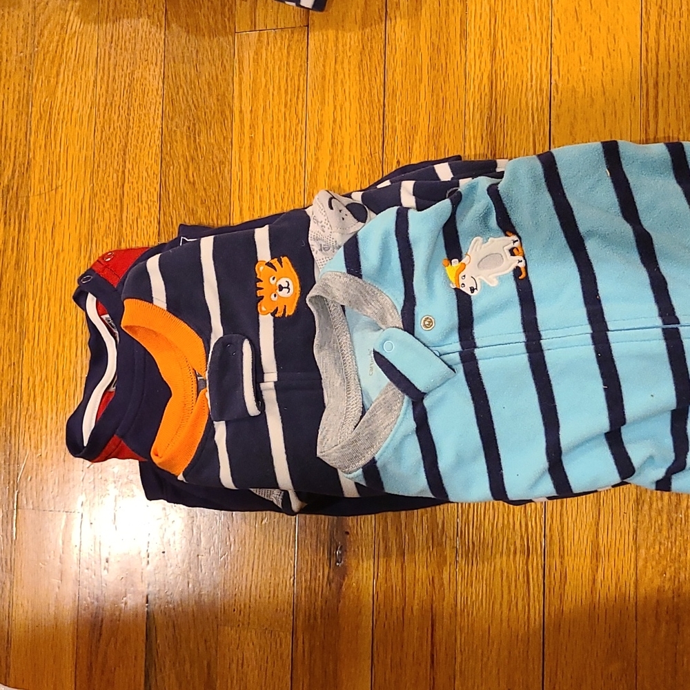 Bundle of footie pajamas